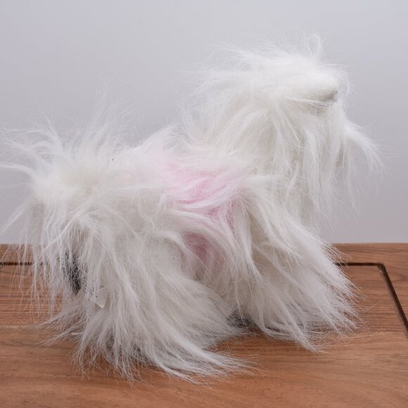 GANZ Webkinz Lil' Kinz White Yorkie Puppy Dog Plush Toy Long Hair Bow with Code - Picture 6 of 9